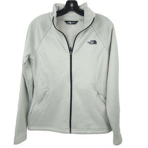 The North Face Full Zip Athletic Fit Jacket Womens Size S Long Sleeve Gray
